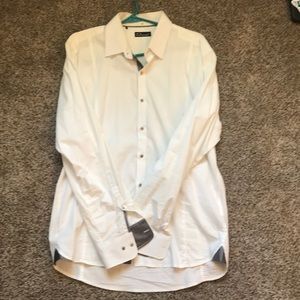 White long sleeve dress shirt 7 diamonds brand
